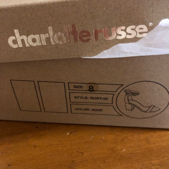 Nude block strap heels NWT - Picture 3 of 6